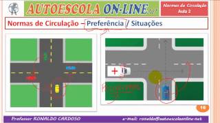 19 NORMAS DE CIRCULAÇÃO  Preferência e Prioridade nas Interseções  Cruzamentos [upl. by Ahsinid869]