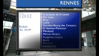 Annonce SNCF en gare de Rennes [upl. by Sitoiyanap]