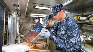 US Navy Best Chefs Cooking Fresh Meals Inside Submarines Deep Underwater [upl. by Androw]