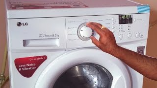 lg front load washing machine demo  how to use front load washing machine fully automatic washer [upl. by Mellette]