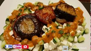 Recette de Salade daubergine rôti au féta [upl. by Ermentrude]