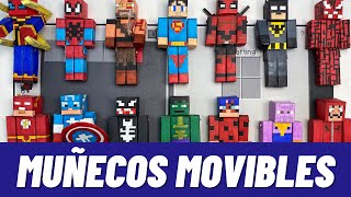 Como hacer tu propia figura skin de Minecraft movible de papel  Manualidades con Papel [upl. by Althea]