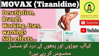 Tizanidine 2mg Tablet Uses in Urdu MOVAX 4mg Tablet Uses Side Effects and Working Details [upl. by Yllil632]