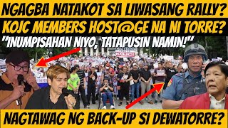 MGSLITA KYO NGGBA NTKOT NA SA LIWASANG RALLY HOSTGE NA NI TORRE ANG KOJC MEMBERS duterte [upl. by Grannie]