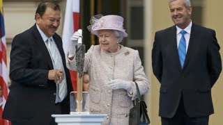 Queen launches Commonwealth Games baton relay [upl. by Yim726]