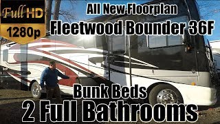 2018 Fleetwood Bounder 36F RV REVIEW NEW FLOORPLAN  Bunk Beds with 2 Full Bathrooms  Class A [upl. by Dagna]