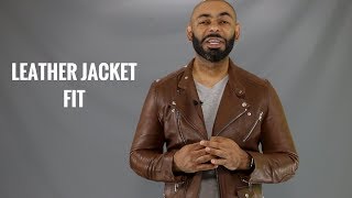 How A Mens Leather Jacket Should FitHow To Buy A Mens Leather Jacket [upl. by Aleak766]