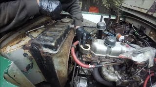 1967 Land Rover Series 2a 109  Part 3 Head Install [upl. by Aicerg980]