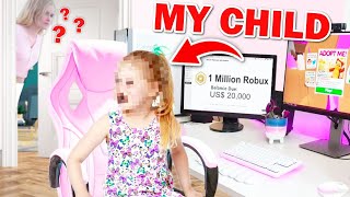 I CAUGHT My CHILD On My ROBLOX ACCOUNT Roblox [upl. by Hilten810]