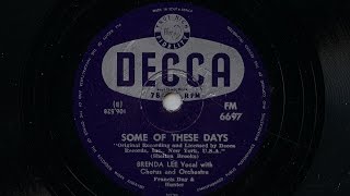 Brenda Lee Some Of These Days SA 1959 78 rpm [upl. by Adiari259]