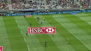 Longbottom scores 110m try in Cape Town [upl. by Trenna475]