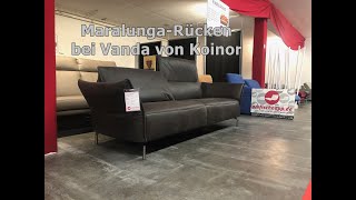 Das Sofa Vanda von Koinor hat MaralungaBeschlag im Rücken und wirkt fililgran by profischnappde [upl. by Laughry]