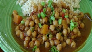 How to Make Chickpea Stew Garbanzo  Vegan Recipe  The Frugal Chef [upl. by Garber]