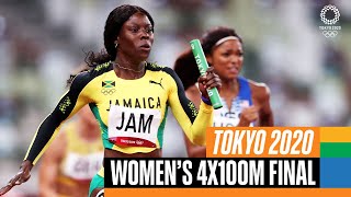 Womens 4x100m Final 🏃‍♀️  Tokyo Replays [upl. by Tobie475]