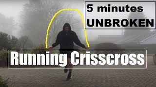 Jump Rope Workout Criss Cross Skipping Rope CrisscrossCrossover for 5 Minutes NonStop [upl. by Zelikow]