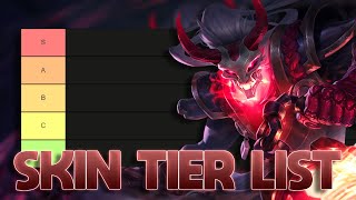 TIER LIST DAS SKINS DO THRESH MUITA CORRENTE [upl. by Zedekiah762]