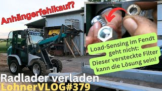 LohnerVLOG379 LoadSensing beim Fendt defekt was tun Versteckter Filter I Kramer Allrad verladen [upl. by Nhguavoj]