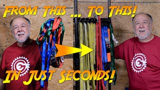 Ratchet Strap Storage Hack From Chaos To Order In Just Seconds Per Strap [upl. by Ethben]