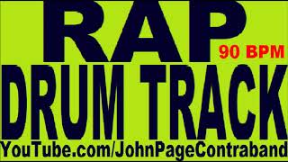 Rap Hip Hop Drum Track 90 bpm Drums Only FREE [upl. by Fauch]