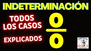 Límites Indeterminación 00  Todos los casos EXPLICADOS [upl. by Ardis]