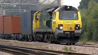 WCML Freight  Acton Bridge 080616 [upl. by Nanreik684]