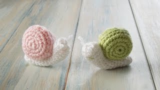 crochet How To Crochet a Snail  Yarn Scrap Friday [upl. by Strickler]