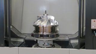 Efficient impeller machining on five axis Starrag STC 800 machiningcenter [upl. by Annaes]