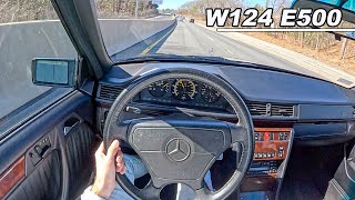 1994 MercedesBenz E 500  The V8 Super Sedan Built By Porsche POV Binaural Audio [upl. by Aiouqahs729]