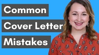 5 Cover Letter Mistakes That Keep You From Getting Interviews [upl. by Hekking]