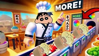 Shinchan Open Its Shushi Shop in Roblox [upl. by Argyle]