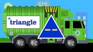 Learn Shapes Garbage Truck  Learning Garbage Trucks for Kids [upl. by Tebzil]