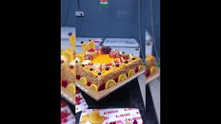 fruit fruitcake thiruthani cake flavour model fondant work chennai style mbcakesz❤️ [upl. by Ahar405]