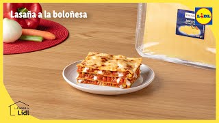 Lasaña a la boloñesa 🤤🍴 Recetas italianas  Lidl España [upl. by Remliw]