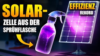 Geniale Erfindung SprühSolarzelle 95 günstiger als Solarmodule [upl. by Ellehcsar]