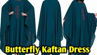 Butterfly Kaftan Dress Cutting and Stitching  DIY Kaftan Dress  Mohammad Tahir [upl. by Ennazor]