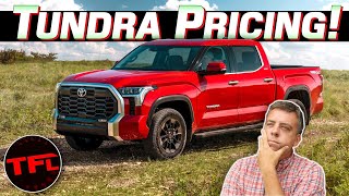 BREAKING NEWS Full 2022 Toyota Tundra Pricing Revealed — Heres How Much More Expensive It Will Be [upl. by Emirej]