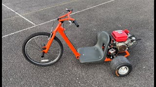 Honda Clone Drift Trike build  Homemade drift trike [upl. by Fidel]