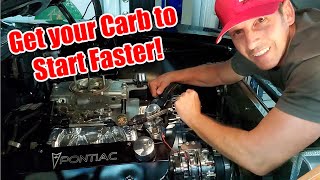 How to get your Carbureted Engine to start faster [upl. by Blase]