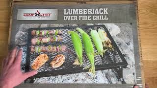 Camp Chef Lumberjack Over Fire Grill Unboxing And First Impressions Of My New Camp Grill [upl. by Valera]