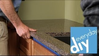 How to Install a Kitchen Countertop  Buildipedia DIY [upl. by Yokoyama]