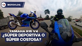 ¡La 150cc más completa que he probado Yamaha R15 v4 2023  Moto a diario [upl. by Mailli]