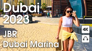 Dubai 🇦🇪 Must Visit JBR Dubai Marina  4K  Walking Tour [upl. by Erdne]