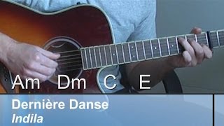 GUITARLesson quotDernière Dansequot Indila EASYOriginal CHORDS [upl. by Amias]