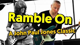 Ramble On  A John Paul Jones Classic Bass Riff [upl. by Robert]