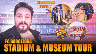 Fc Barcelona Stadium amp Museum Tour VLOG  Life Time Experience at Camp Nou [upl. by Gabriella722]