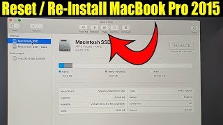 How to Reset  Format MacBook Pro 2015 Back to Factory Default [upl. by Aisak]