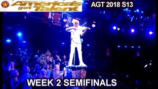 Brian King Joseph Violinist SIMON SAYS HE COULD WIN SemiFinals 2 Americas Got Talent 2018 AGT [upl. by Yznyl]