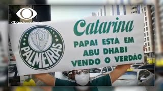 Jogadores do Palmeiras se preparam para deixar hotel [upl. by Ardehs]