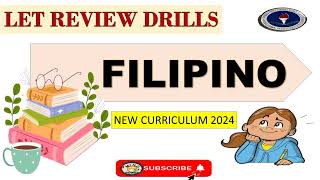 FILIPINO MAJOR LET REVIEWER 2024 NEW CURRICULUM [upl. by Kameko]