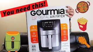 Gourmia 7 Qt Digital Air Fryer  Best Air Fryer  Unboxing and First impressions [upl. by Nilknarf]